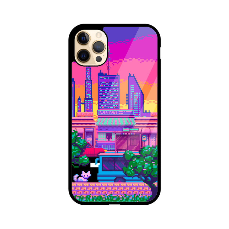 Pixelart City Phone Case