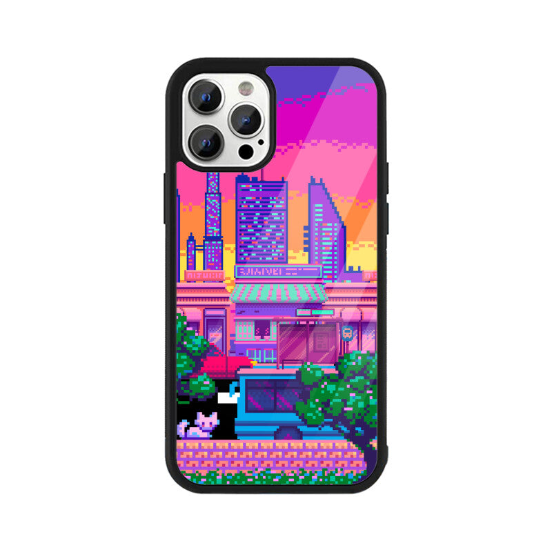 Pixelart City Phone Case