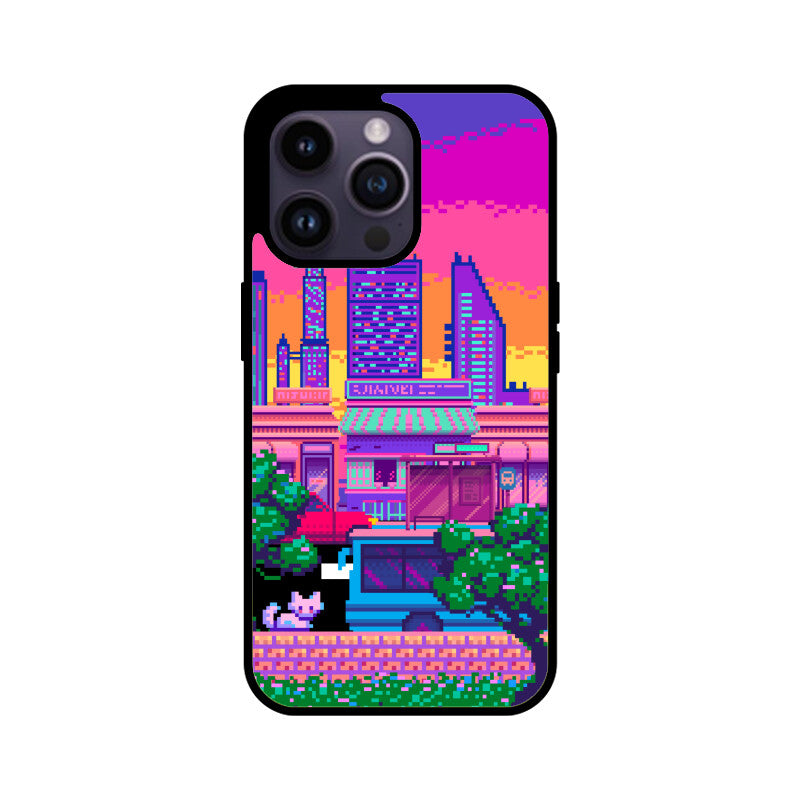Pixelart City Phone Case