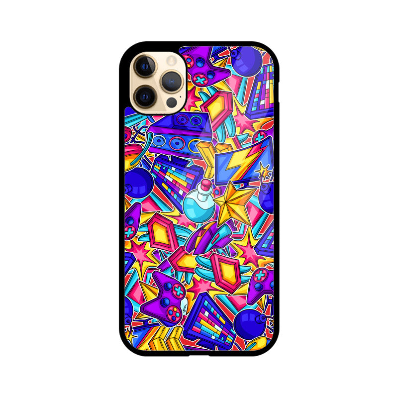 Colorful Gaming Equipment Neon Phone Case