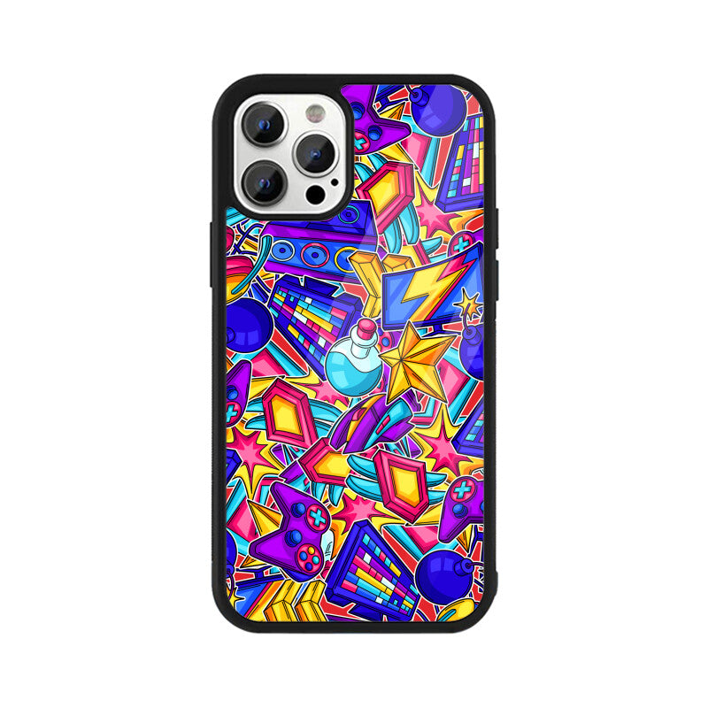 Colorful Gaming Equipment Neon Phone Case