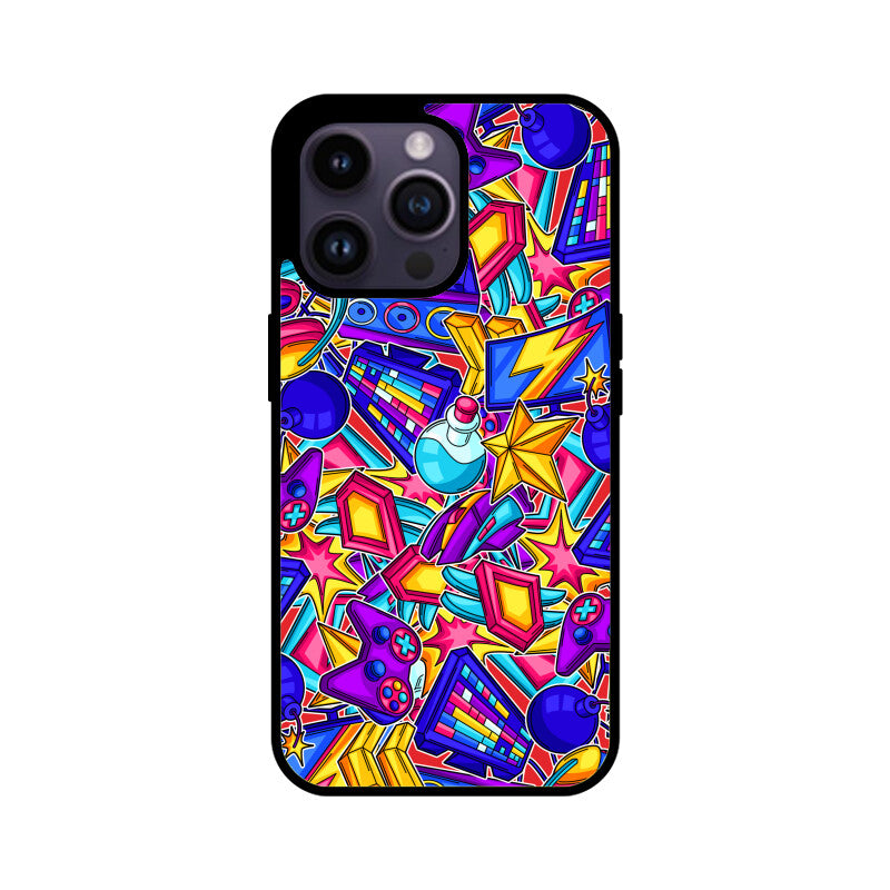 Colorful Gaming Equipment Neon Phone Case