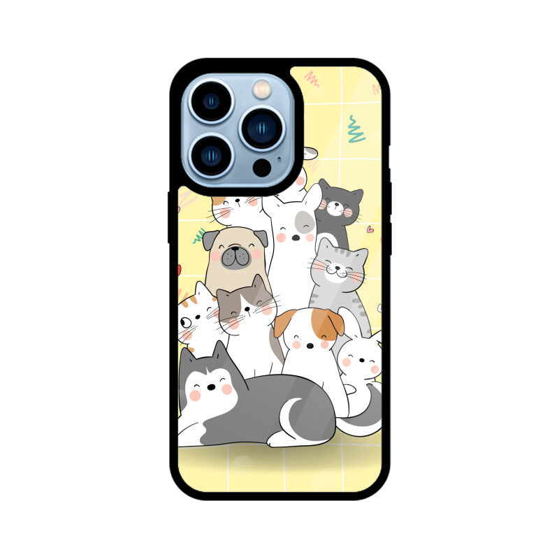 Cute Cat & Dog Phone Case