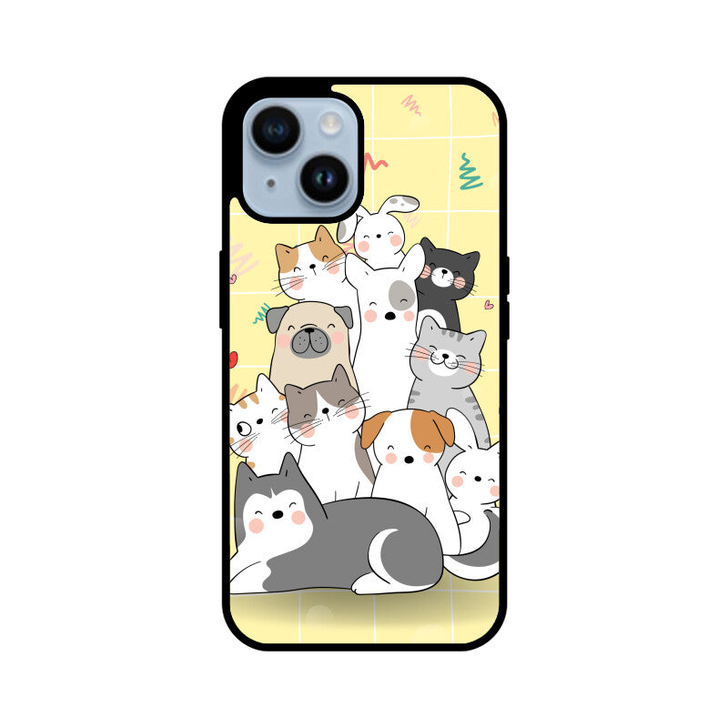 Cute Cat & Dog Phone Case