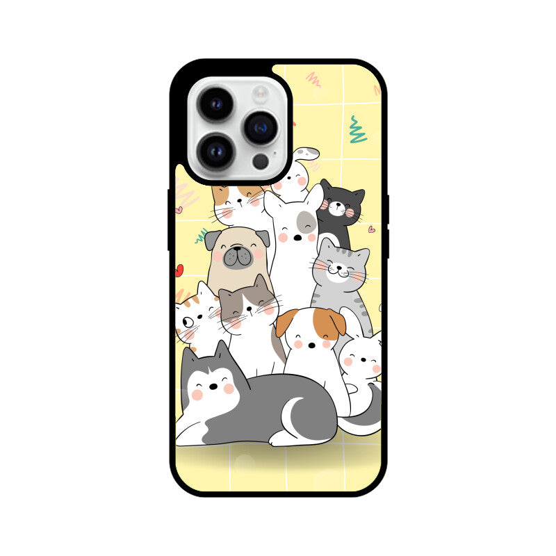 Cute Cat & Dog Phone Case