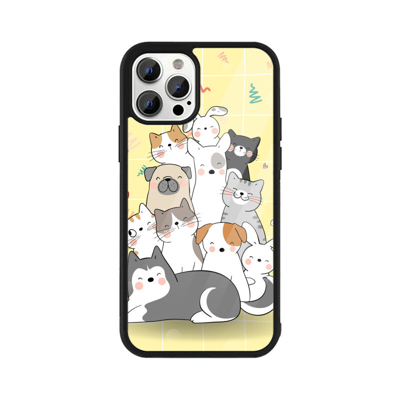 Cute Cat & Dog Phone Case
