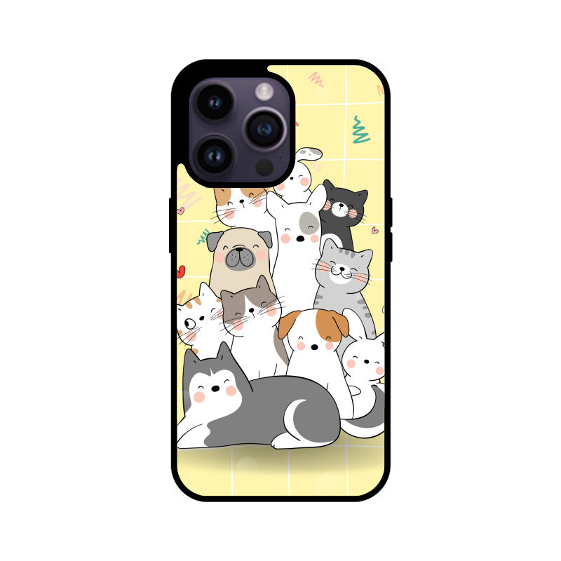 Cute Cat & Dog Phone Case