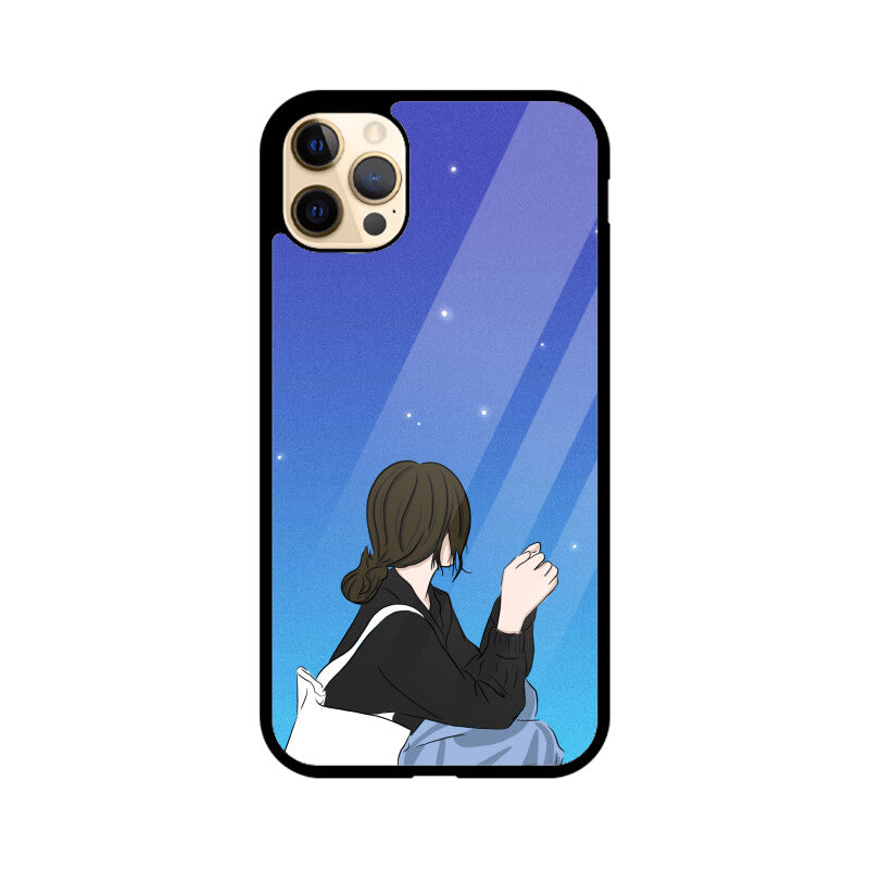 Night Sky Anime Girl Phone Case