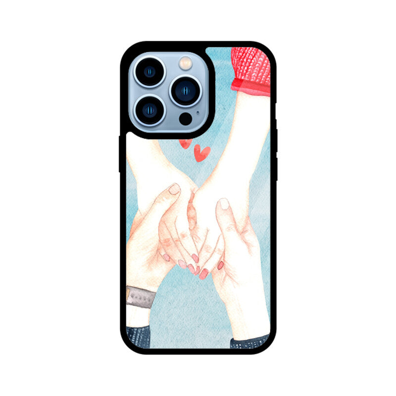 Couple Holding Each Other Hands Phone Case