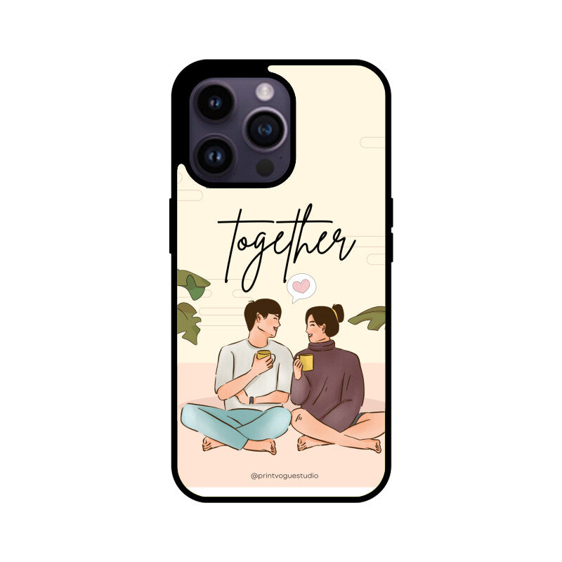 Ivory And Soft Pink Aesthetic Cute Couple Phone Case