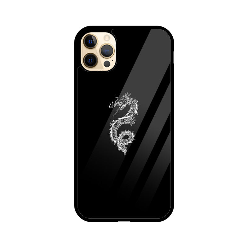 Dragon black white phone Case