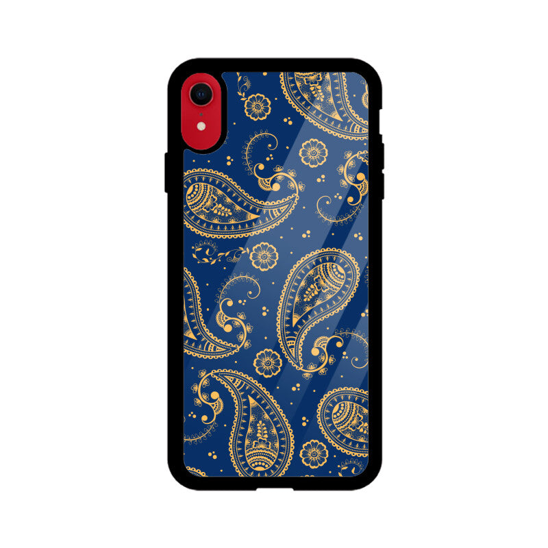 Yellow Blue Indian Paisley Phone Case