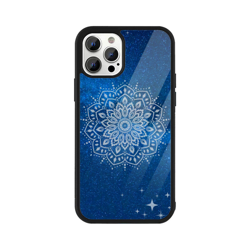 Blue White Mandala Mystical Background Phone Case