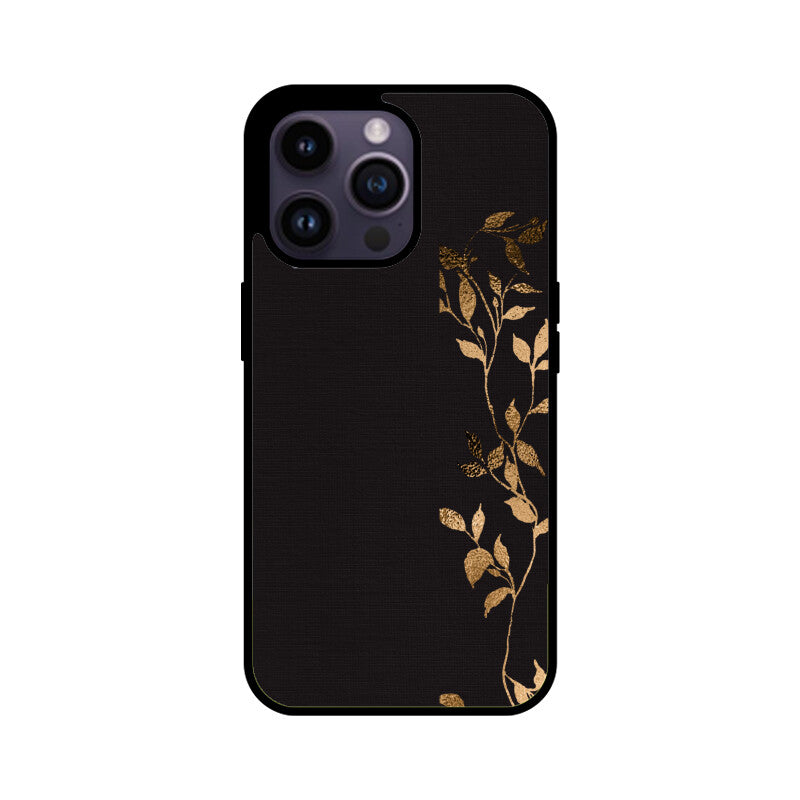 Black Copper Botanical Minimalist Phone Case