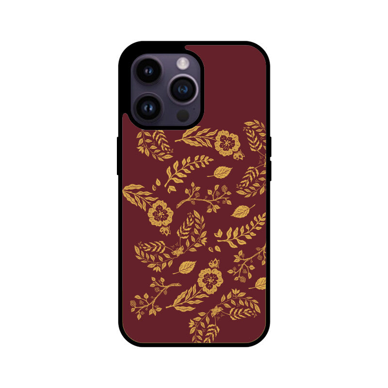 Red Elegant Gold Foil Phone Case
