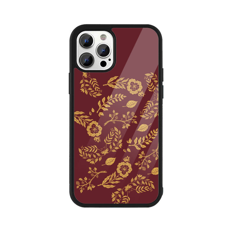 Red Elegant Gold Foil Phone Case