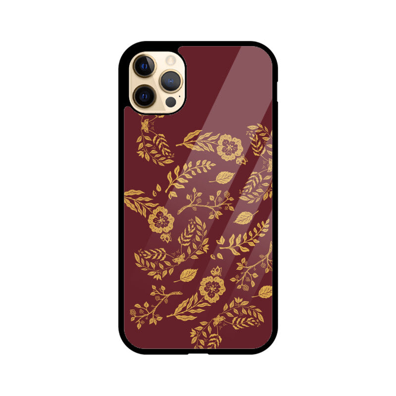 Red Elegant Gold Foil Phone Case