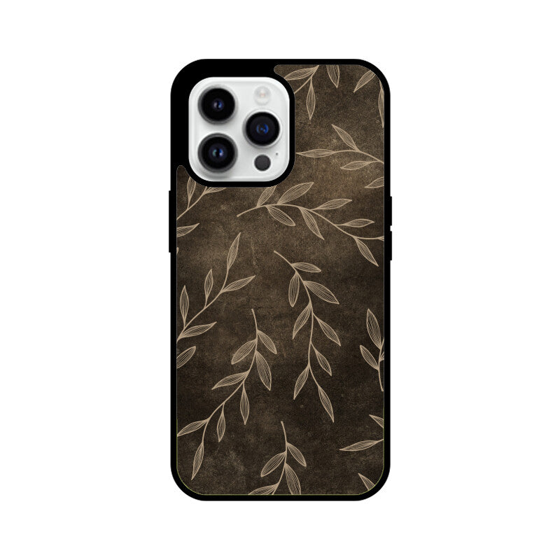 Brown Floral Botanical Phone Case