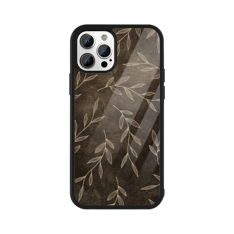 Brown Floral Botanical Phone Case