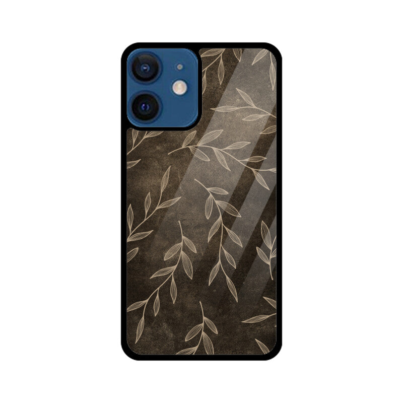 Brown Floral Botanical Phone Case