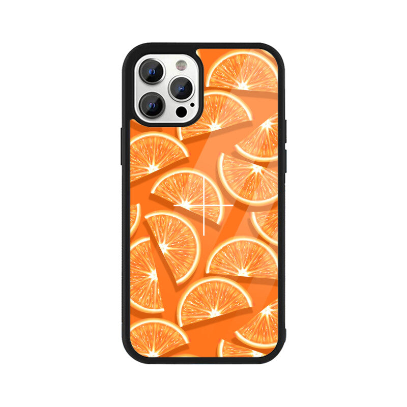 Orange White Fruit Pattern Summer Phone Case