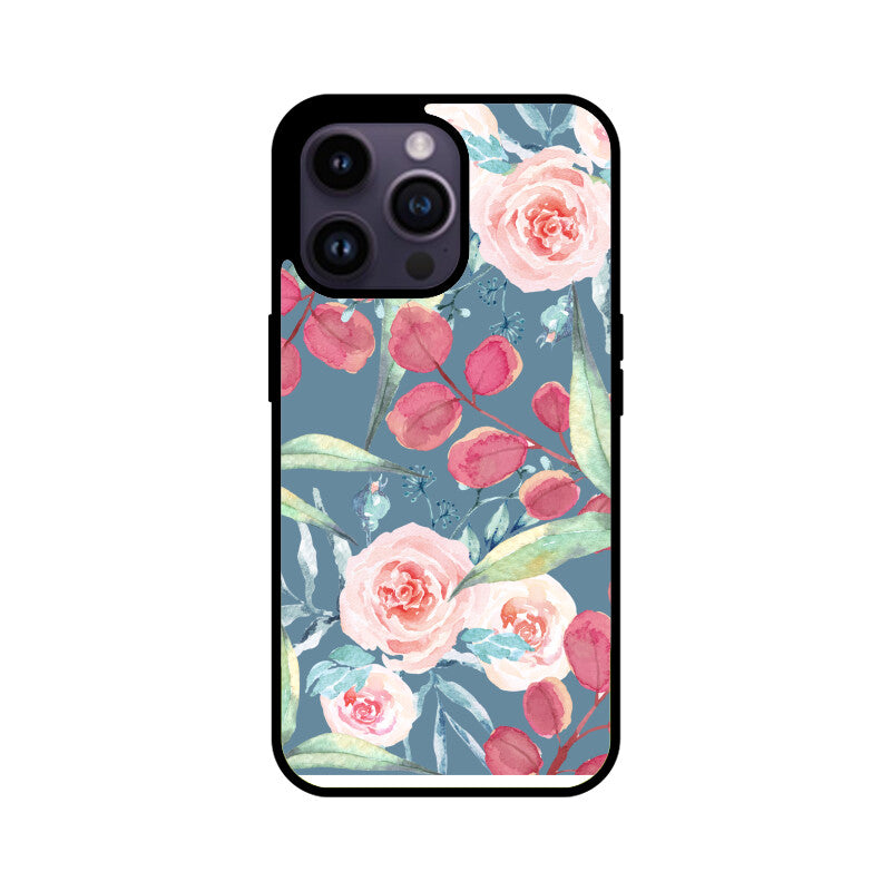 Watercolor Blue Pink Flower Phone Case