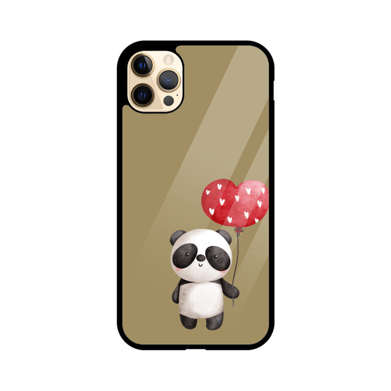 Panda with a Heart Balloon Phone Case