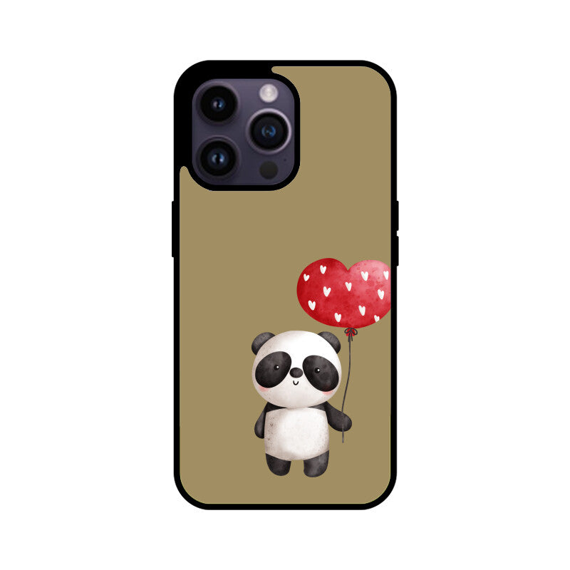 Panda with a Heart Balloon Phone Case
