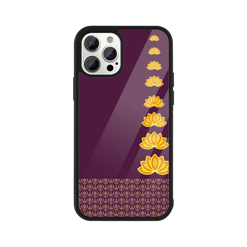 Royal India Lotus Art in Purple Color Phone Case