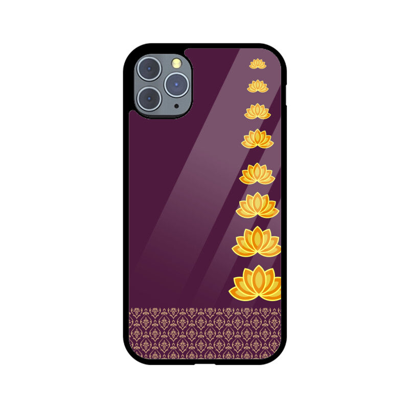 Royal India Lotus Art in Purple Color Phone Case