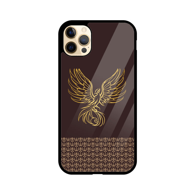 Royal India Art brown and Gold Phoenix Printed Phone Case
