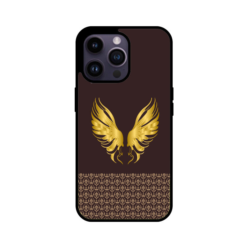 Royal India Art Brown and Gold Power Wings Phone Case