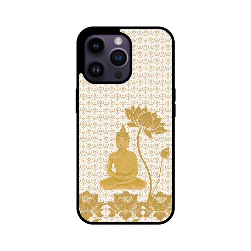 Royal india Art Buddha and Gold Lotus Printed Pattern Phone Case