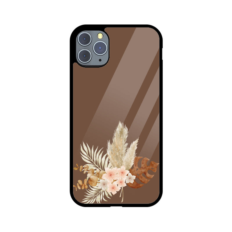 Floral Art Brown and pastel shades Phone Case