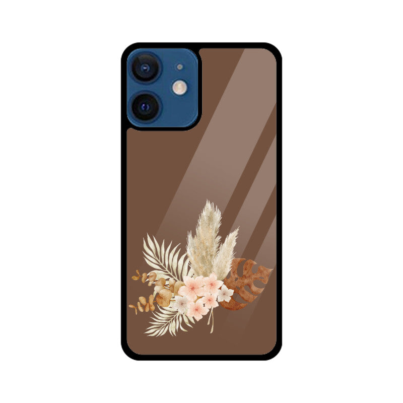 Floral Art Brown and pastel shades Phone Case