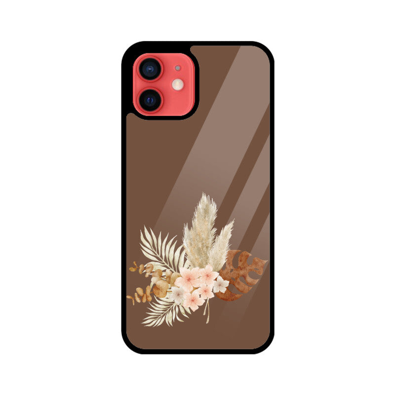 Floral Art Brown and pastel shades Phone Case