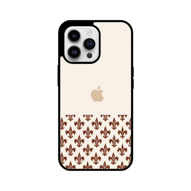 Classic Traditional Patterns in Off white and Brown Phone Case