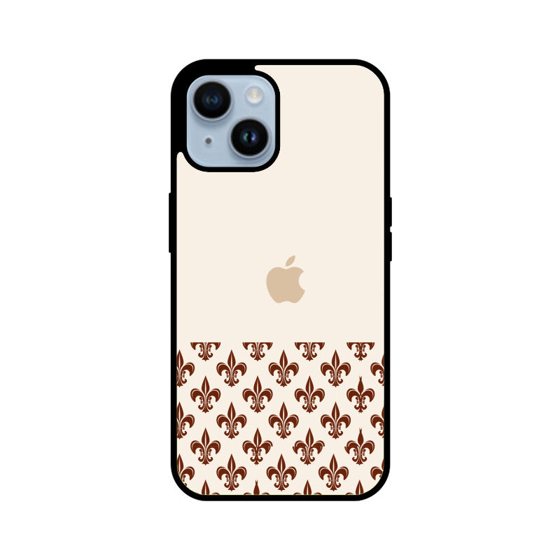 Classic Traditional Patterns in Off white and Brown Phone Case
