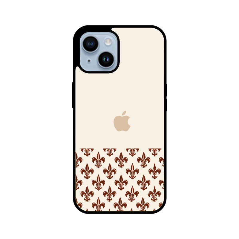 Classic Traditional Patterns in Off white and Brown Phone Case