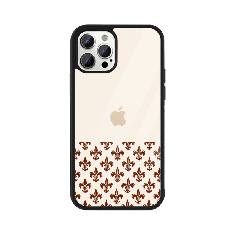 Classic Traditional Patterns in Off white and Brown Phone Case