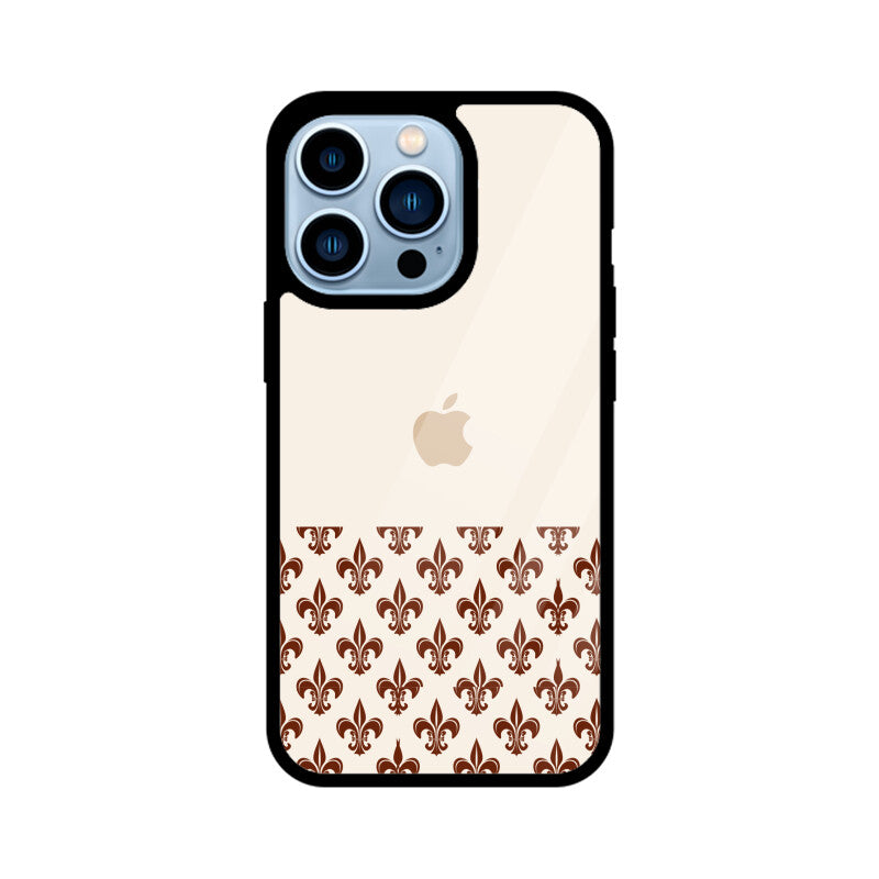 Classic Traditional Patterns in Off white and Brown Phone Case