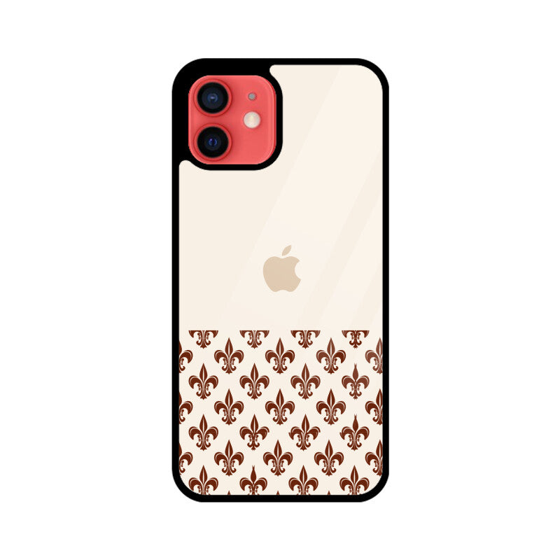 Classic Traditional Patterns in Off white and Brown Phone Case