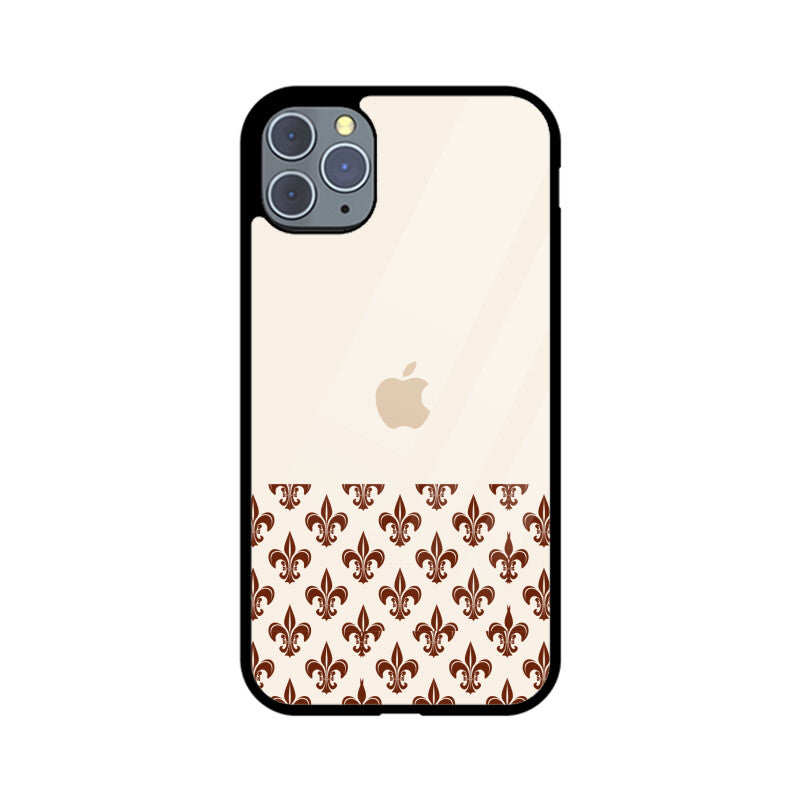 Classic Traditional Patterns in Off white and Brown Phone Case