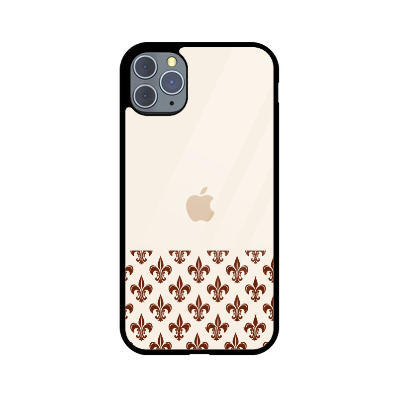 Classic Traditional Patterns in Off white and Brown Phone Case