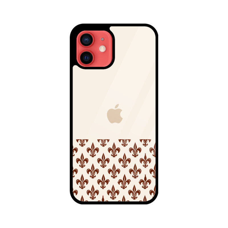 Classic Traditional Patterns in Off white and Brown Phone Case