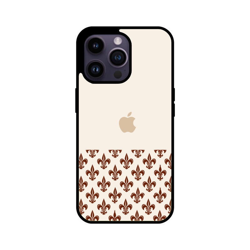 Classic Traditional Patterns in Off white and Brown Phone Case