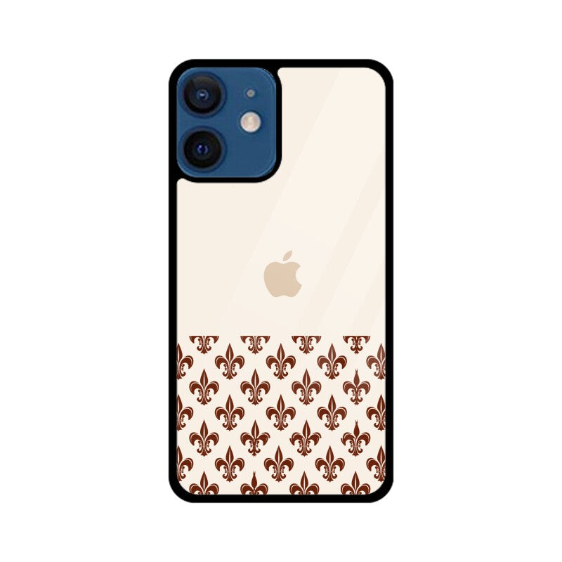 Classic Traditional Patterns in Off white and Brown Phone Case