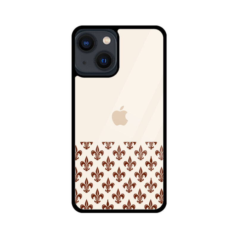 Classic Traditional Patterns in Off white and Brown Phone Case