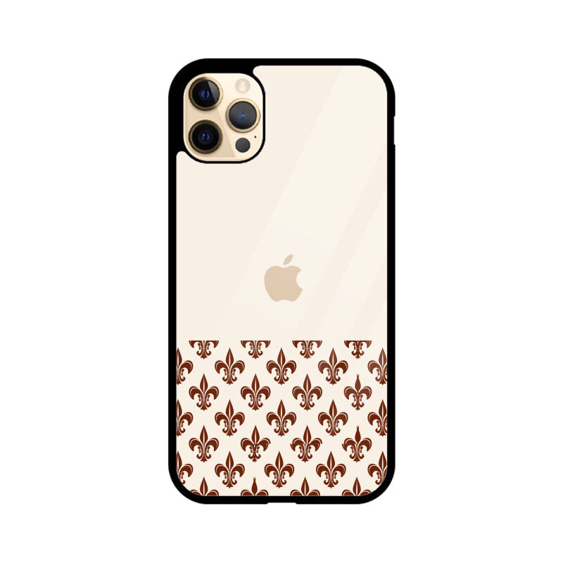Classic Traditional Patterns in Off white and Brown Phone Case