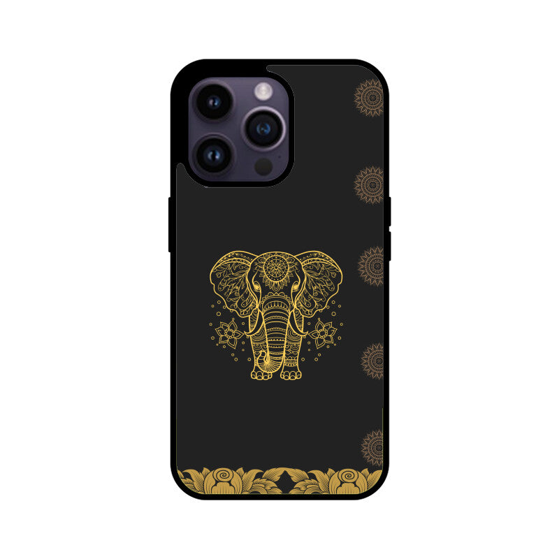 ROYAL INDIA ART Elephant in Black Phone Case